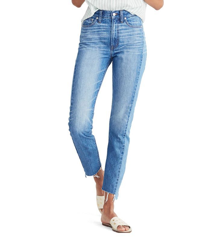 完美夏季高腰牛仔裤拼凑