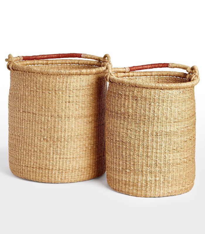 复兴自然编织的高篮子