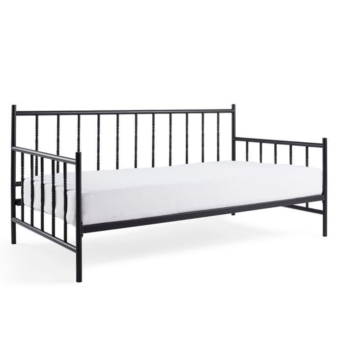 蜜蜂和柳家的室内/室外主轴沙发床黑色