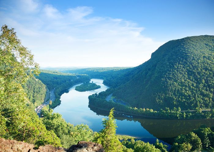 在宾夕法尼亚州的山峰景色