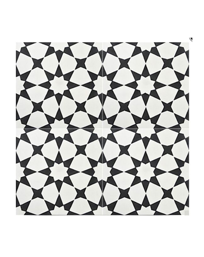 黑白几何地砖