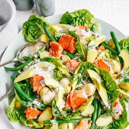 夏季沙拉三文鱼