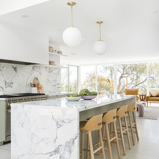 曼迪·摩尔大理石厨房