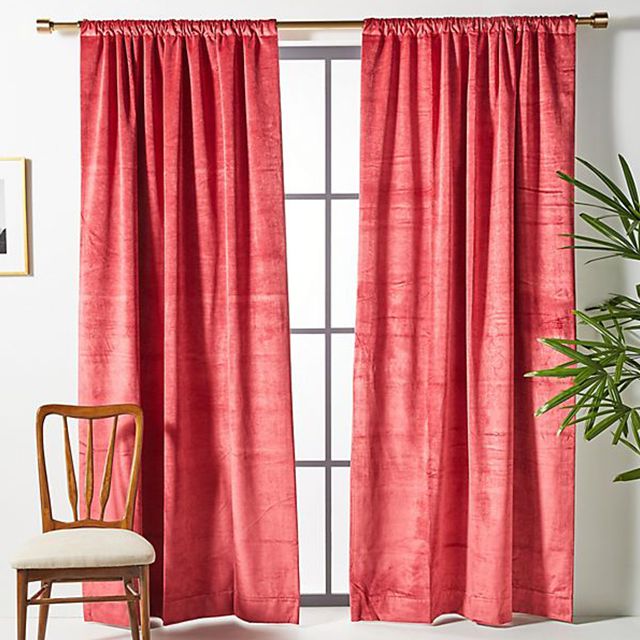 天鹅绒竹节花式窗帘