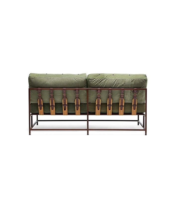 斯蒂芬·肯恩军用帆布双座沙发