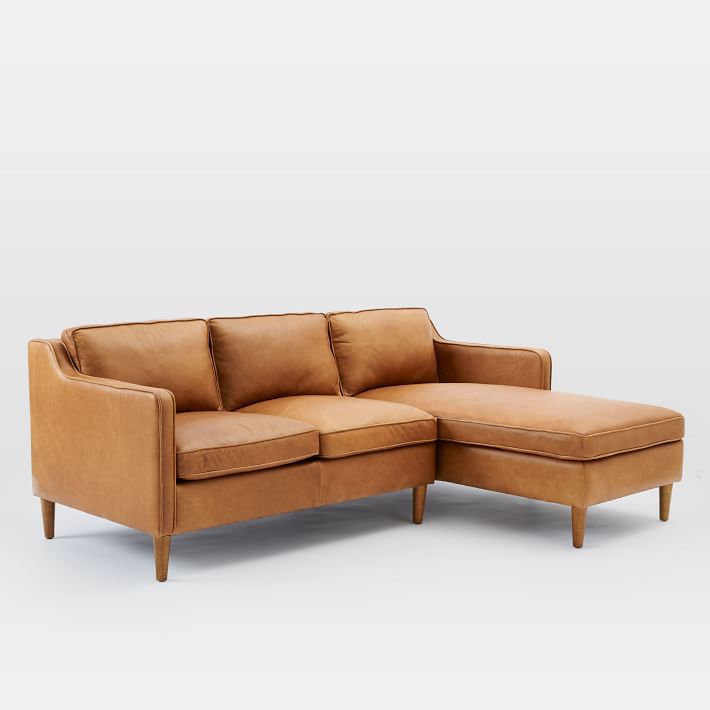 西榆汉密尔顿2件皮革躺椅分