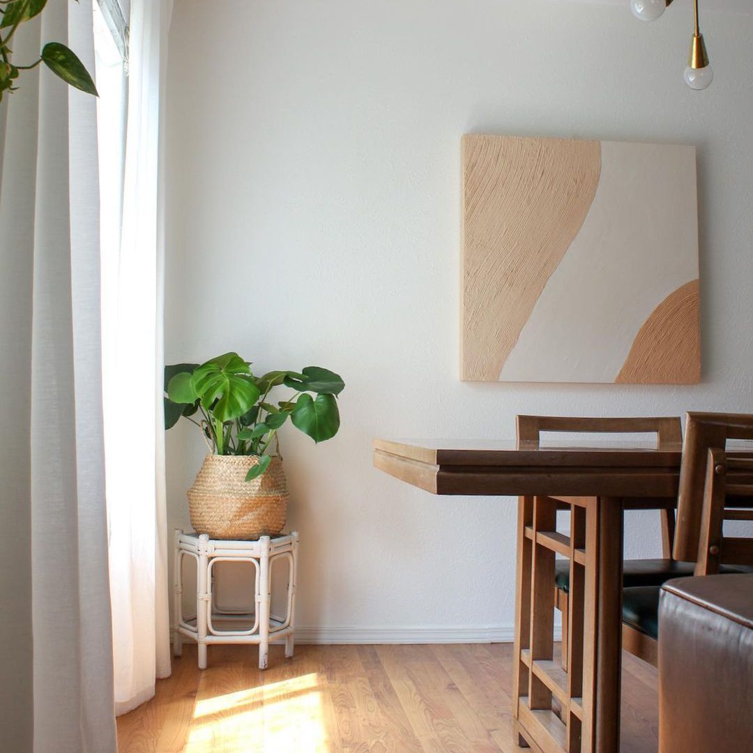 居住在餐厅的窗帘