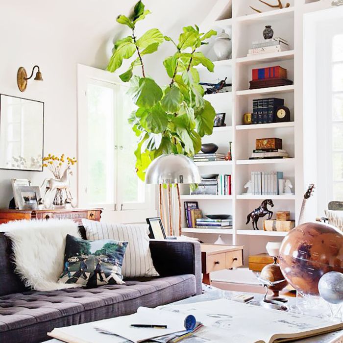 复古行李箱茶几在客厅