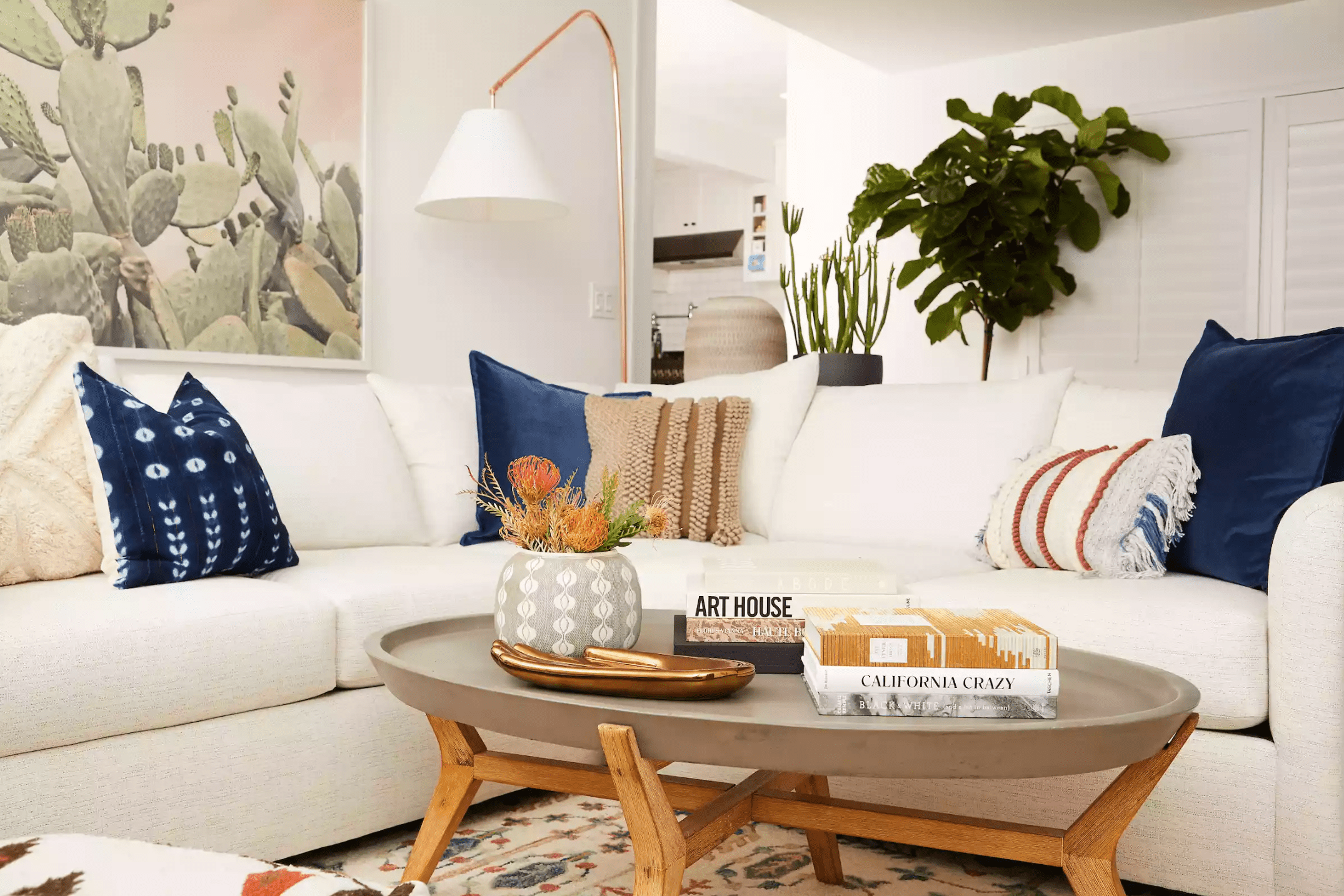 吉娜·罗德里格斯的海滩和波希米亚客厅