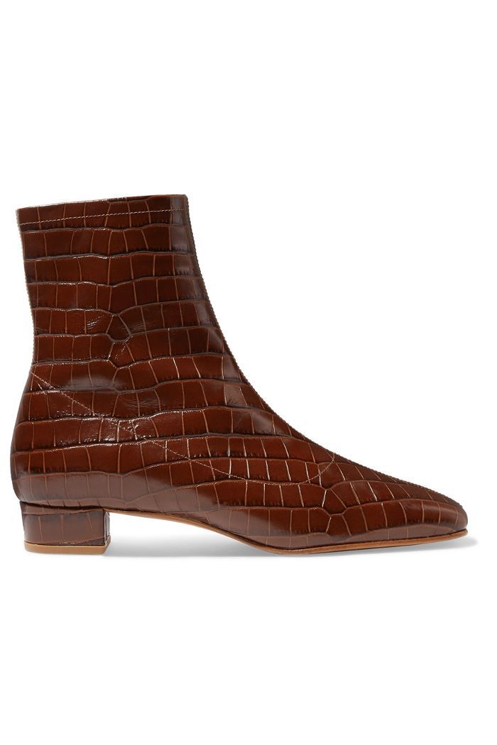 Este鳄鱼皮短靴