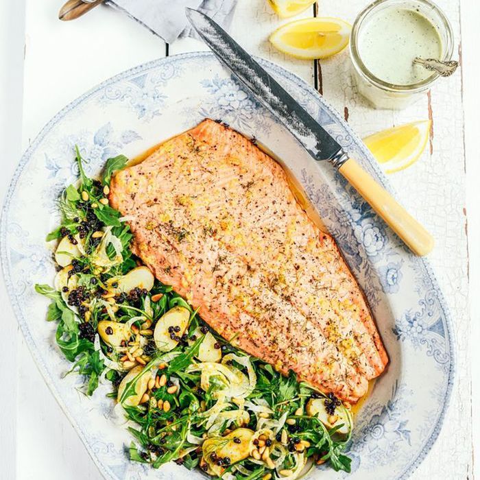 快烤三文鱼食谱