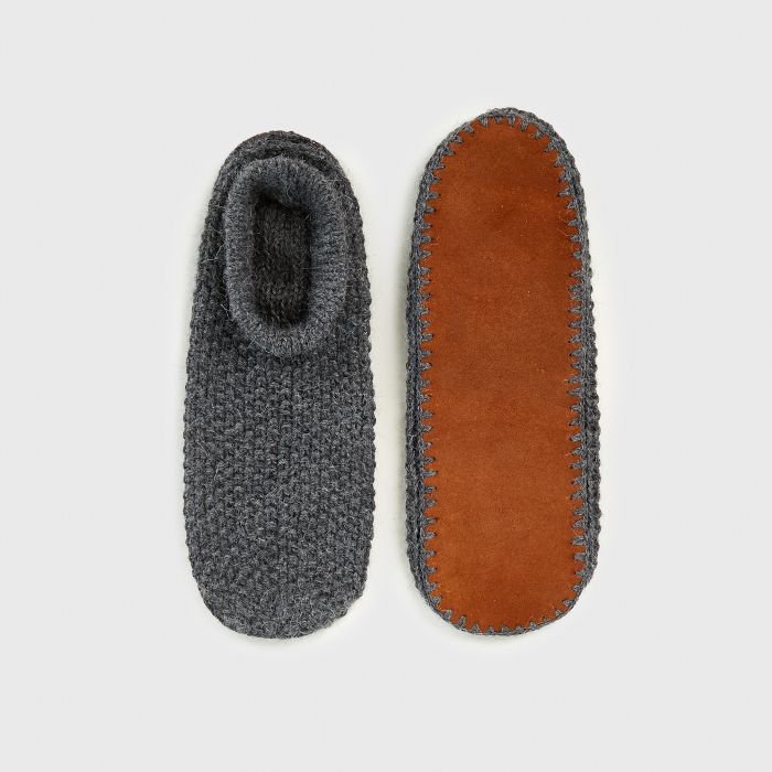 Jenni Kayne羊驼绒面革鞋底拖鞋