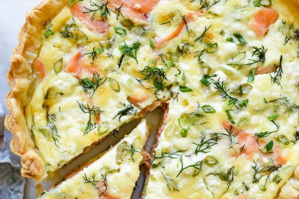 烟熏鲑鱼乳蛋饼