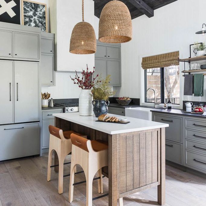 木制天花板厨房