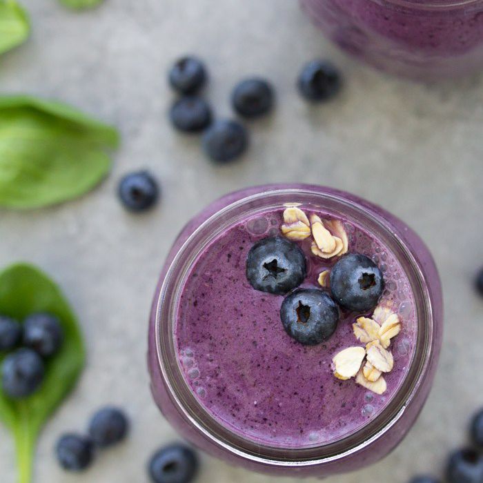 蓝莓菠菜早餐冰沙(Kristine’s Kitchen)