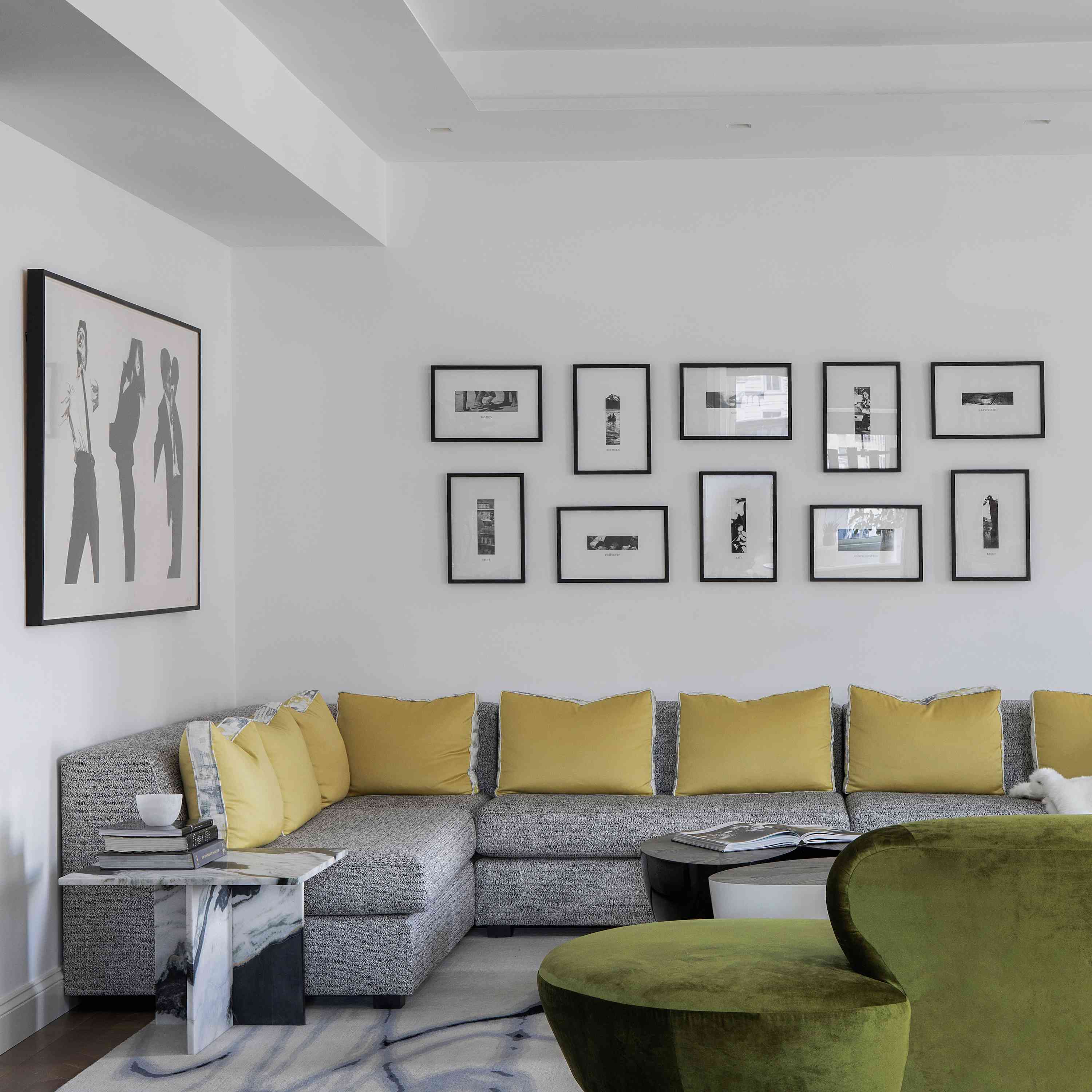 细节射击了客厅沙发。