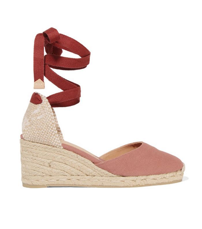 船底帆布楔形帆布鞋