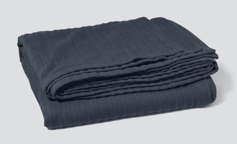 Casper绉被单在靛蓝