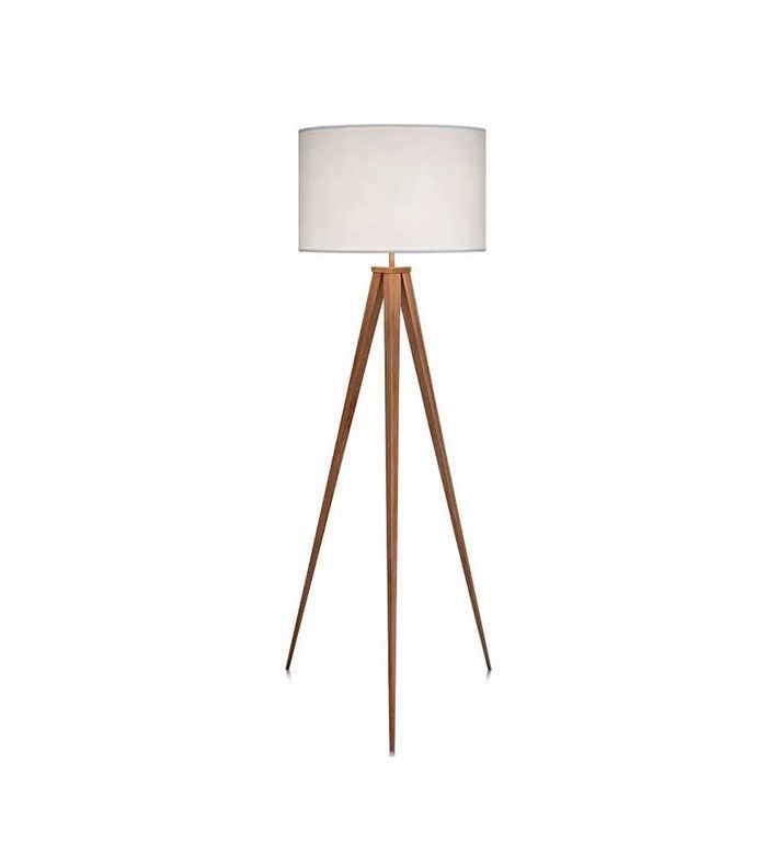 三脚落地台灯自然色/白色“class=