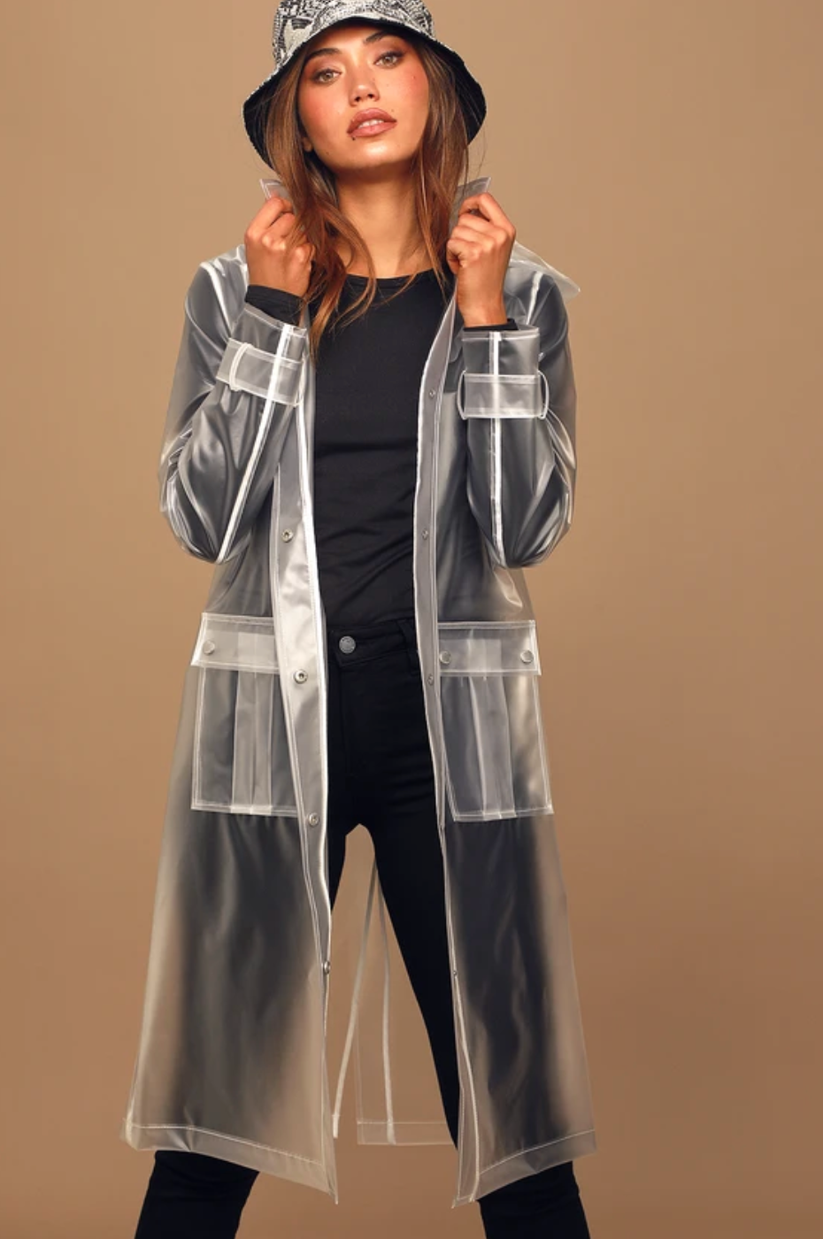 透明的聚氯乙烯雨衣