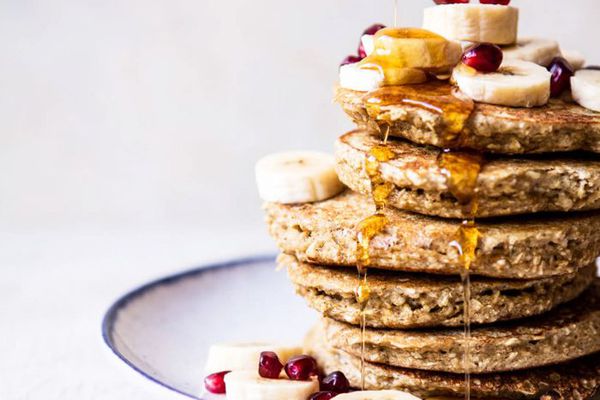 健康奶茶香蕉煎饼