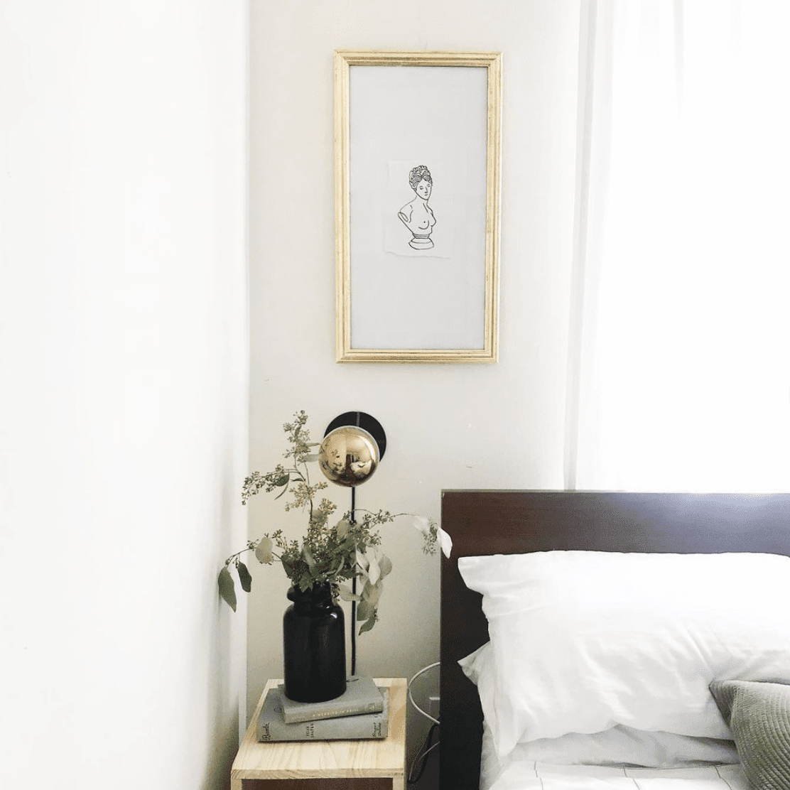 床上框架的小艺术。