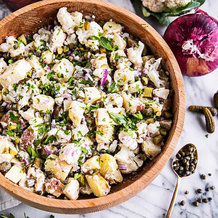 古感恩节食谱 - 花椰菜土豆沙拉