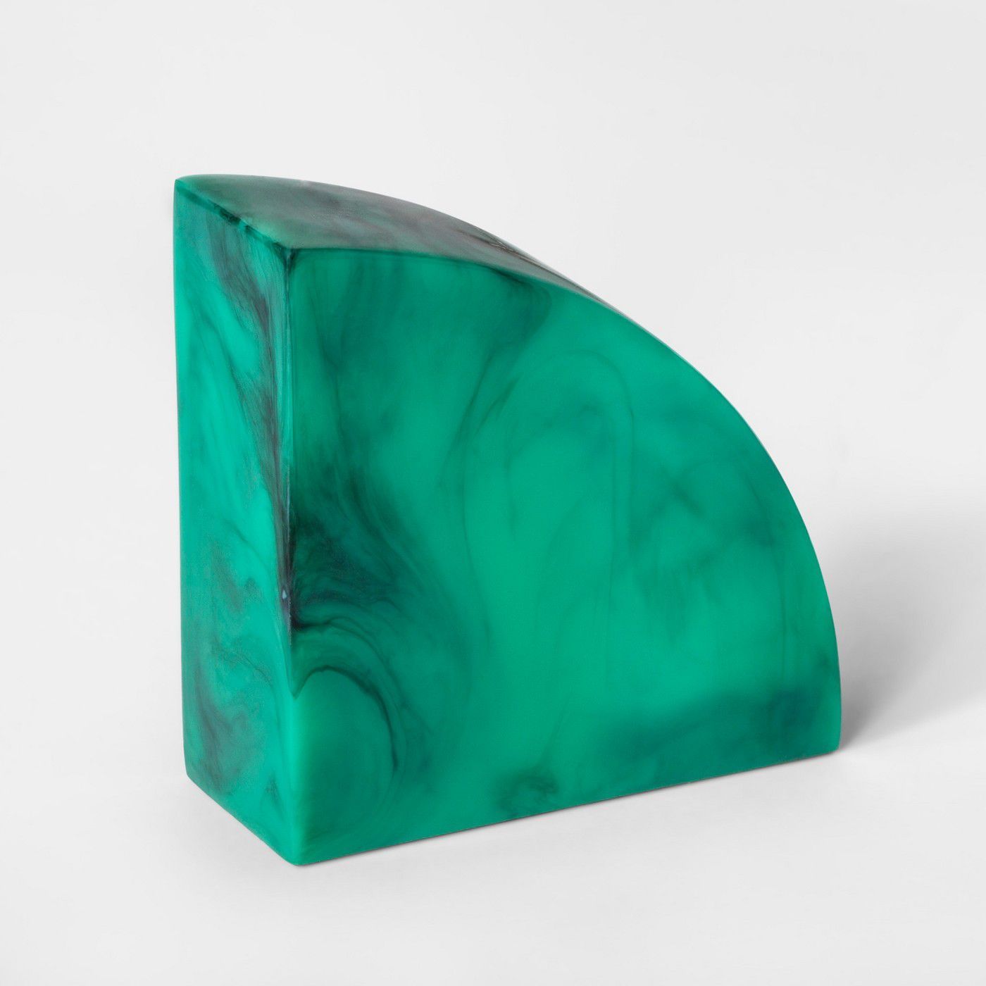 Faxu孔雀石树脂书挡