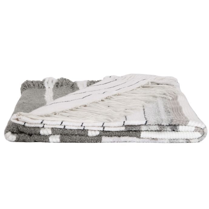 蜜蜂和柳家沙格毯子扔在灰色