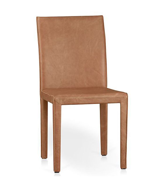 板条箱和桶开本威士忌布朗顶粒面皮革餐椅