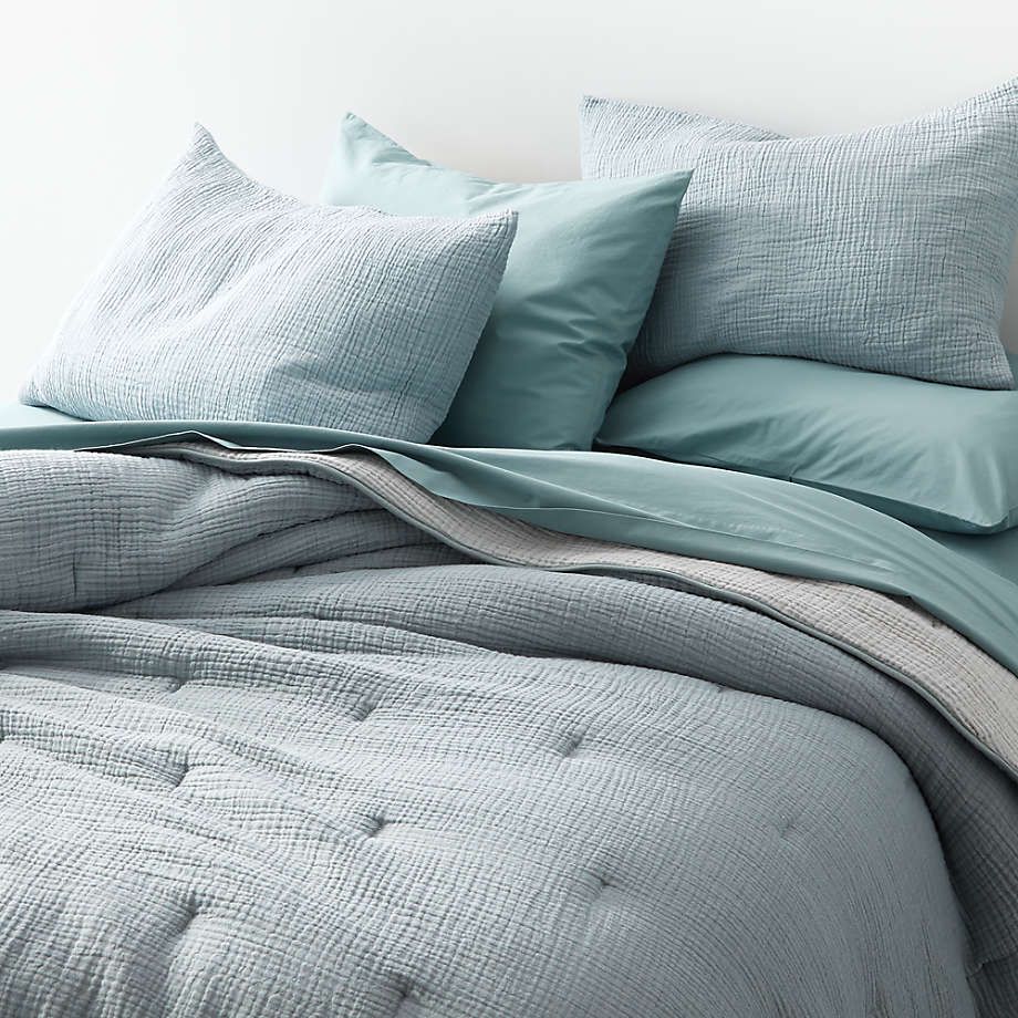 云棉海洋+灰色绗缝和枕头假