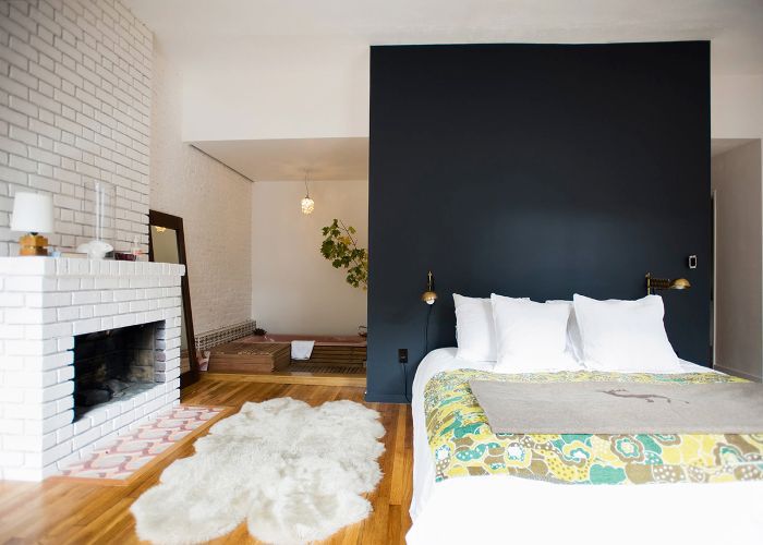 配色方案的卧室