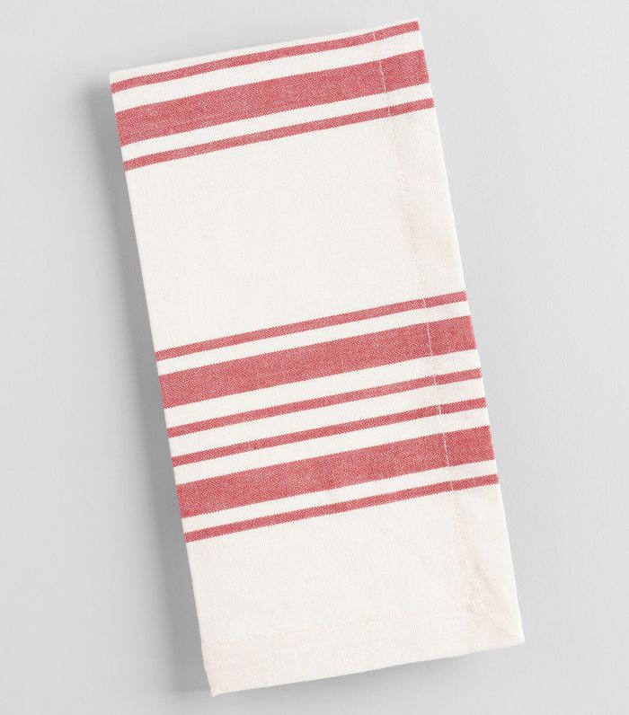 成本加上世界市场红墅条纹餐巾一套4