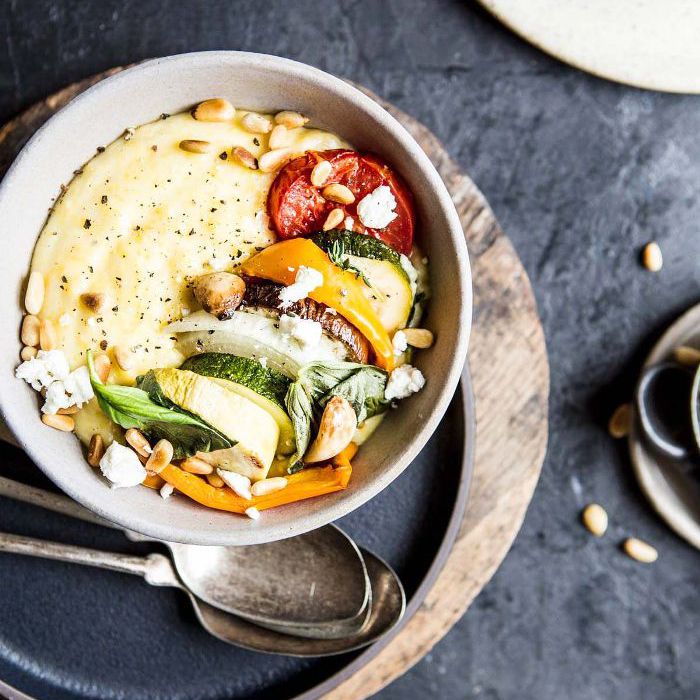 奶油山羊奶酪玉米粥茄子料理鼠王