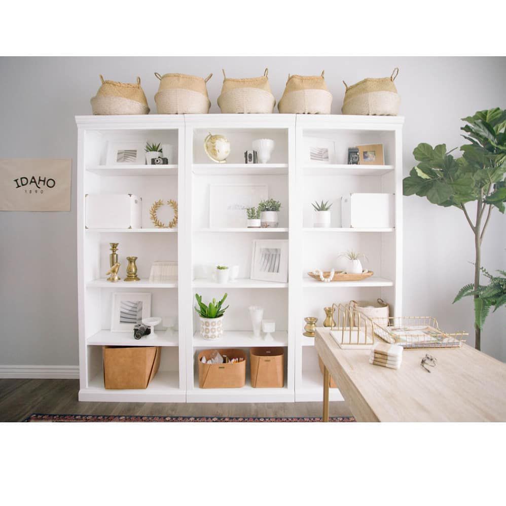 白色书架与中性口音。