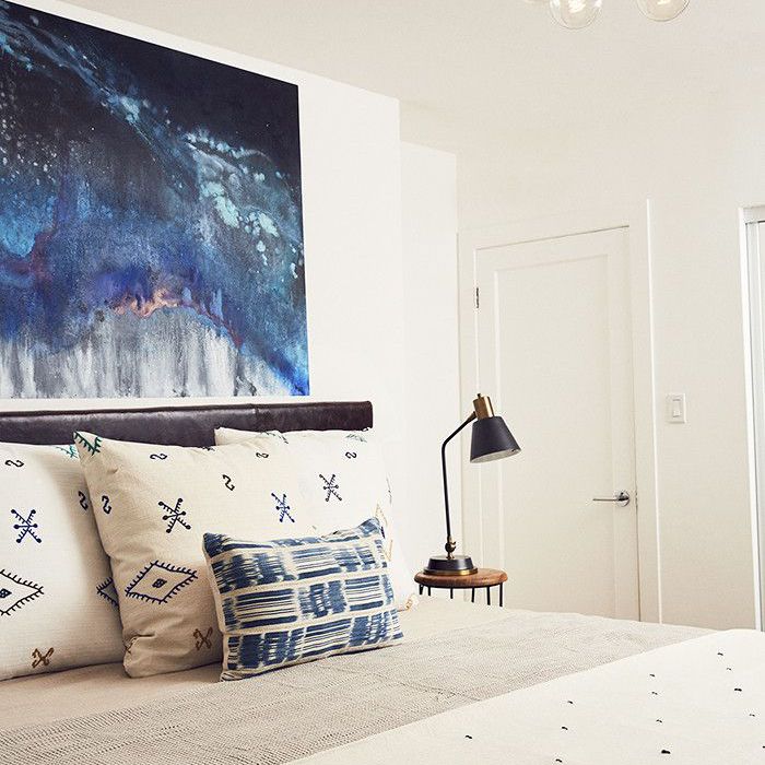 洛杉矶平房的卧室