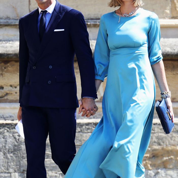 梅根和哈里的皇室婚礼嘉宾服装:纳乔·菲格拉斯和德尔菲娜·布拉奎耶