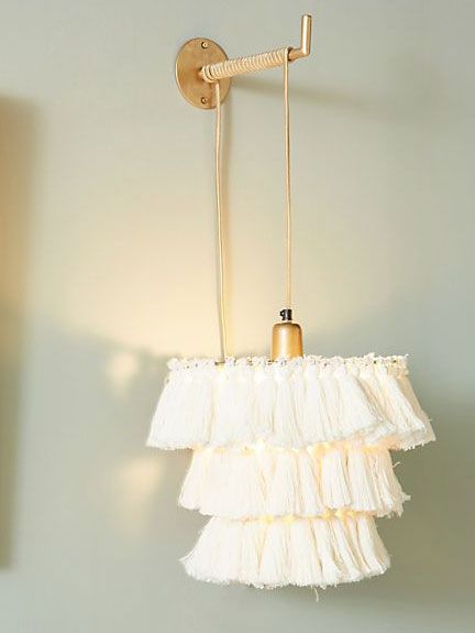 Anthropologie的费拉缨壁灯