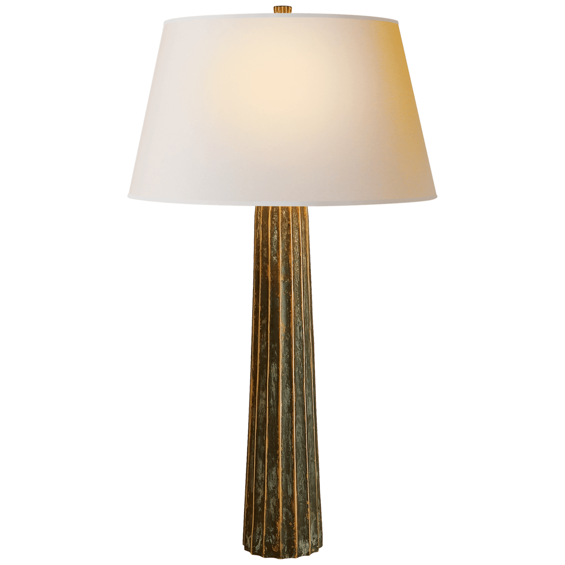 有凹槽的尖顶大台灯