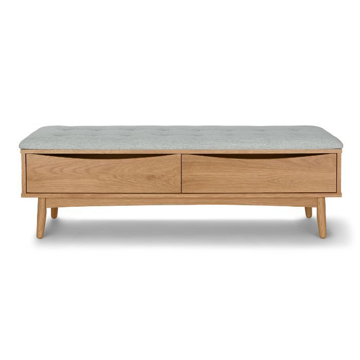 文章Culla长凳薄雾灰和橡树