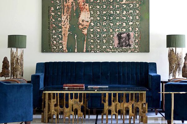 野蛮主义风格的客厅