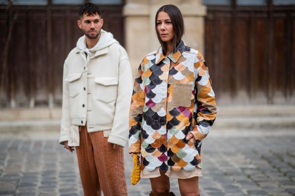 街道风格的情侣