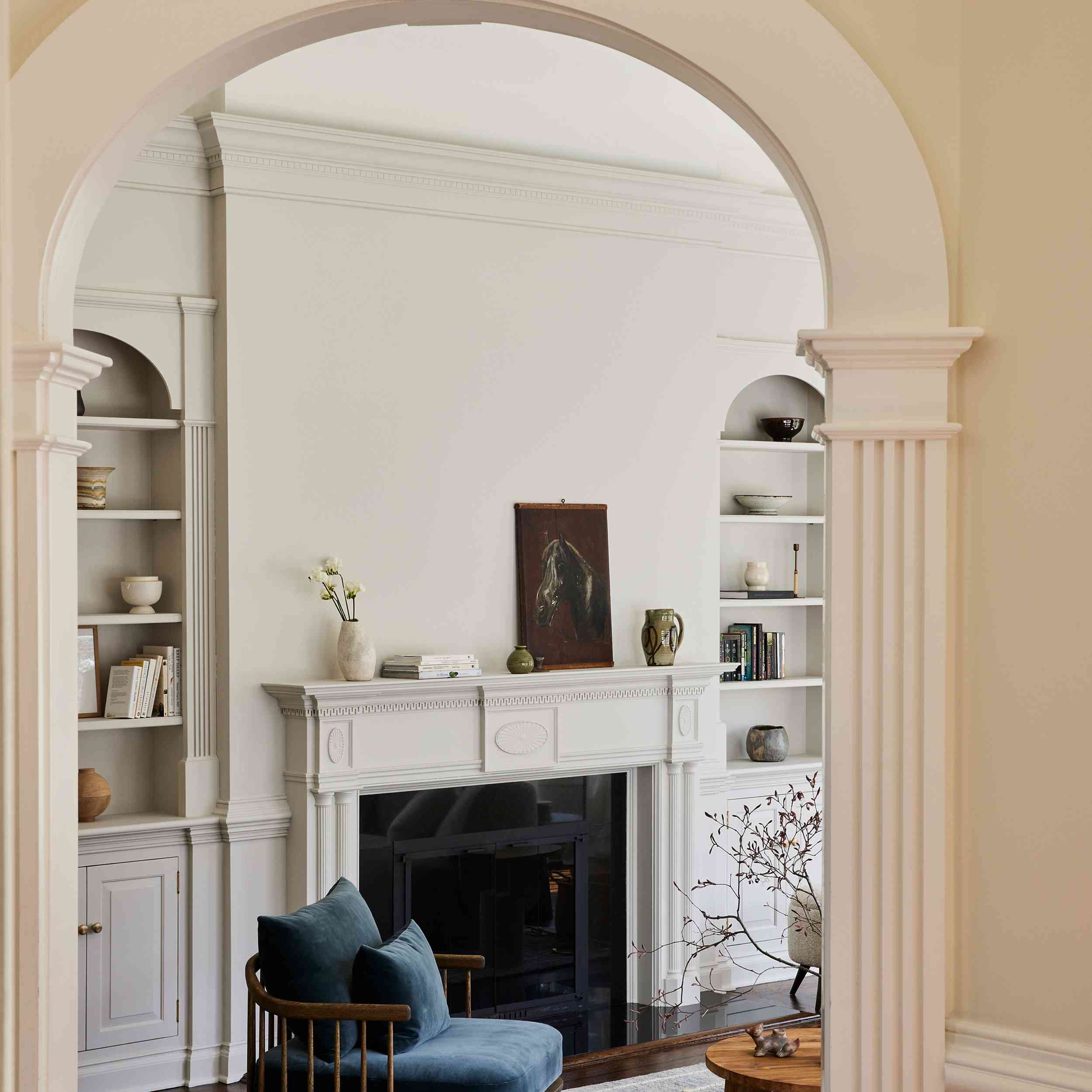 康涅狄格农家之旅-客厅入口设有拱形门道