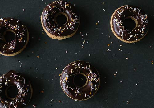 chocolate hazelnut donuts - how to melt chocolate