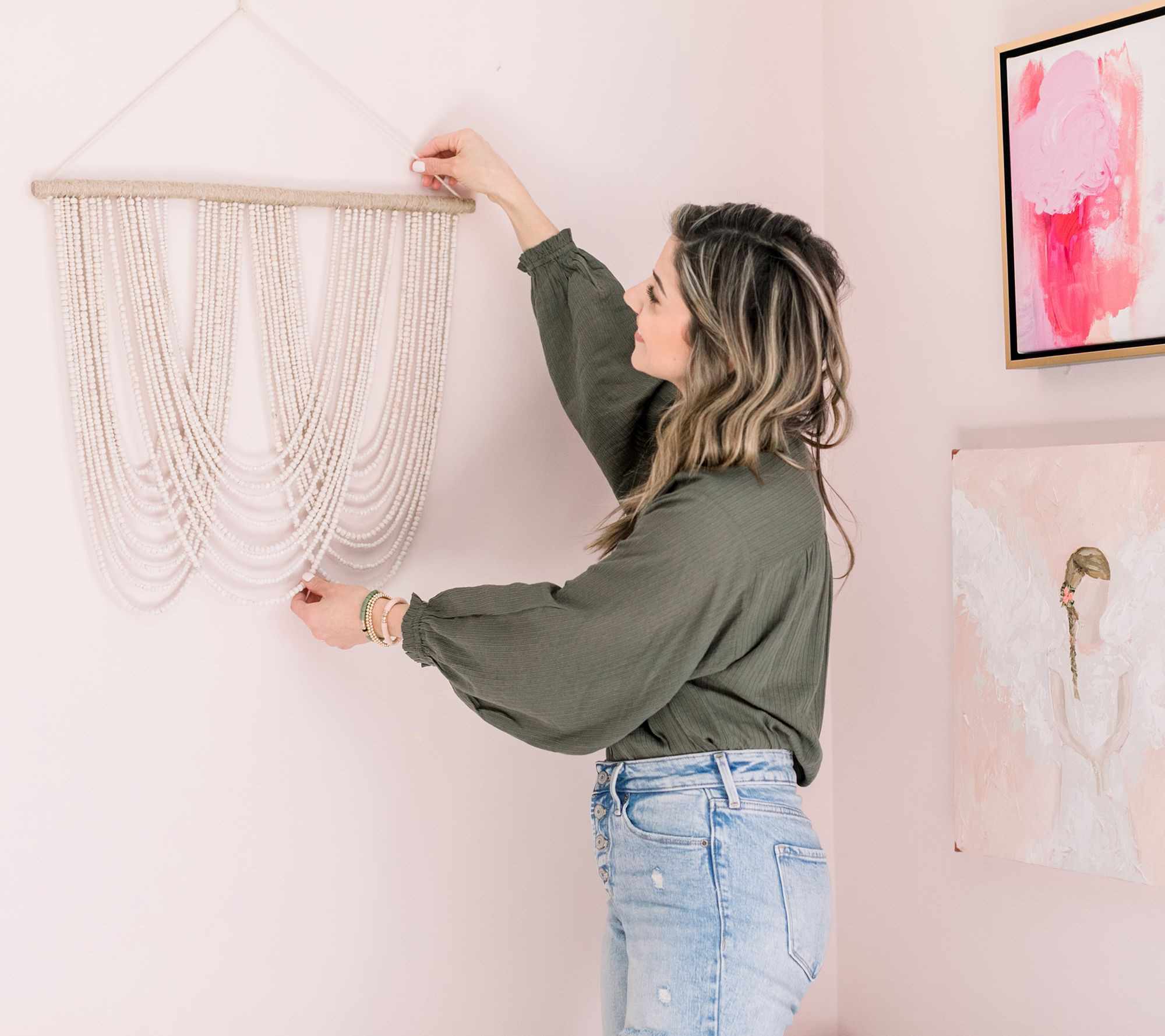 QVC木珠挂墙艺术Lauren McBride H226430