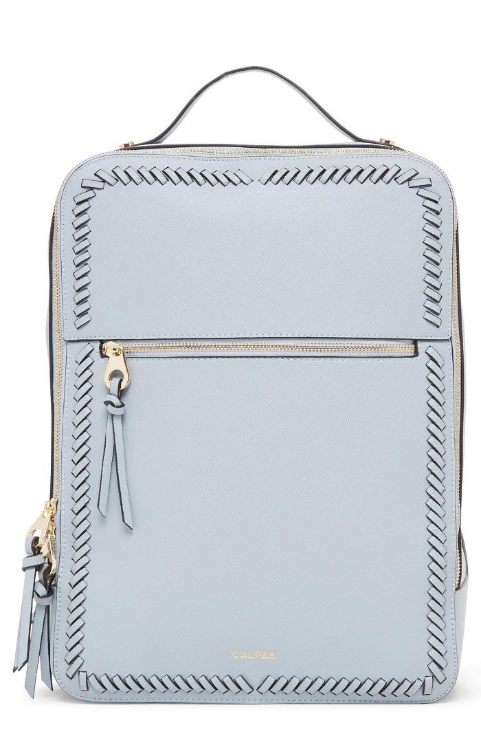 Calpak卡亚仿皮15英寸的笔记本电脑背包最容易的地方去旅行