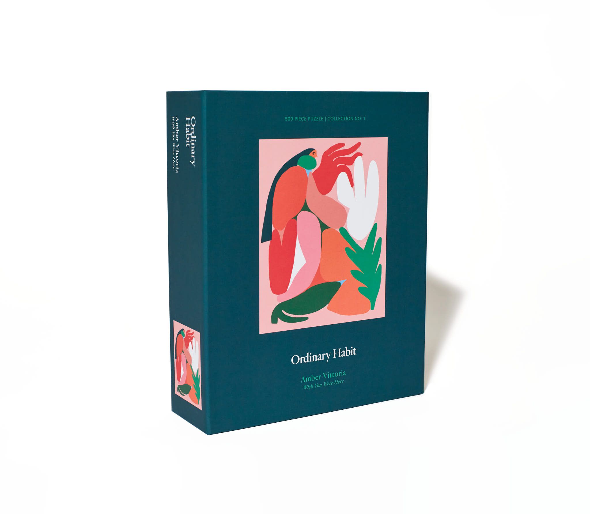 海军迷箱与粉红色几何女图