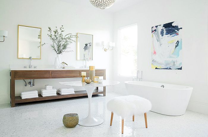 一个现代化的浴室