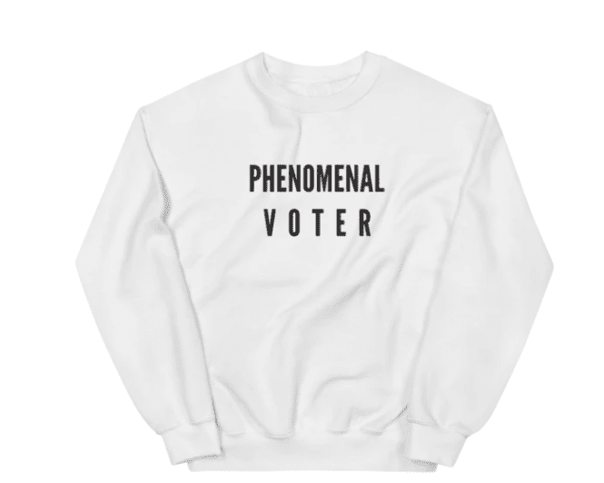 惊人的选民运动衫