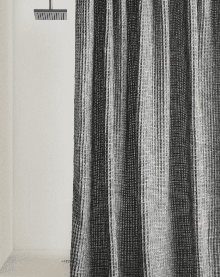 灰色华夫饼干窗帘